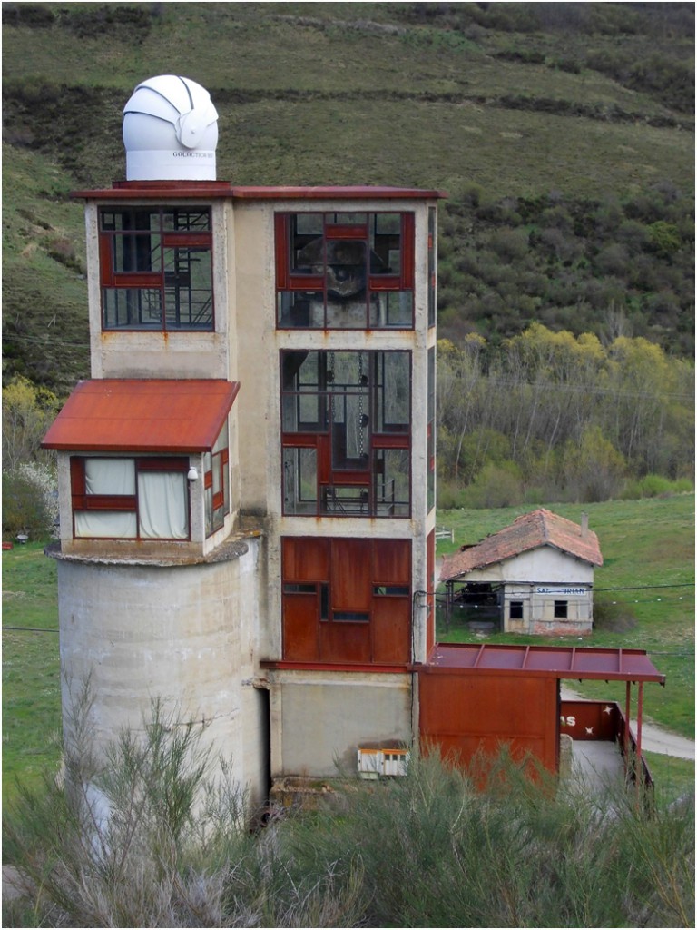 Observatorio astron&oacute;mico en las antiguas instalaciones de Minas de San Cebri&aacute;n, San Cebri&aacute;n de Mud&aacute;, Palencia, 2013