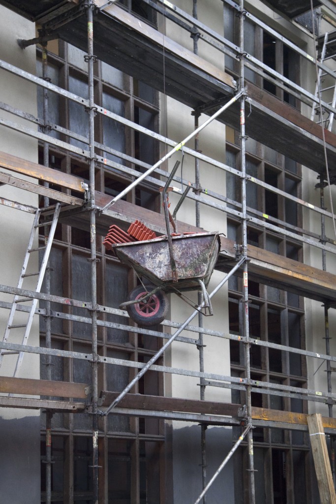 Obras de rehabilitación del Pozo Santa Barbara. Valle de Turon. Mieres. Asturias 2015