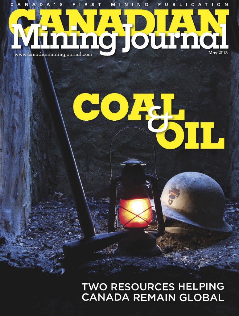 Portada de la revista Canadian Mining Journal. Mayo 2015