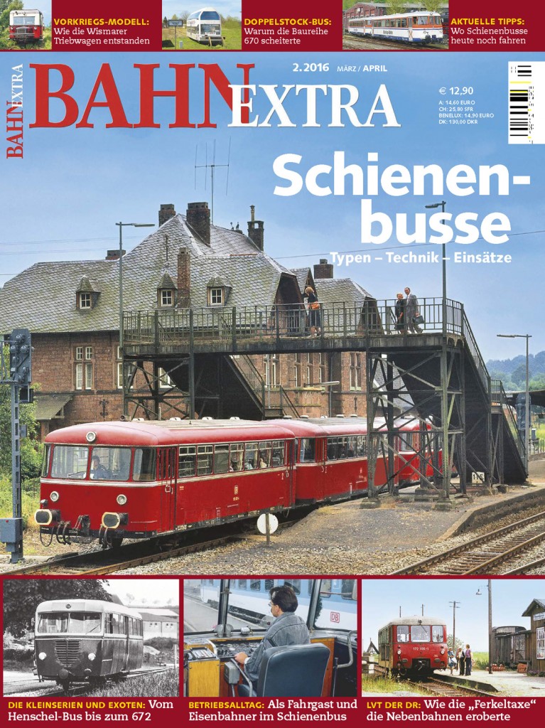 Portada de la revista Bahn Extra. Marzo – Abril 2016
