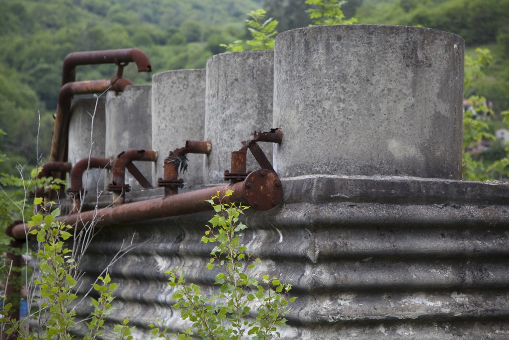 Antiguos depósitos de Agua. Minas de Figaredo, Mieres, Asturias. A&ntilde;o 2013.