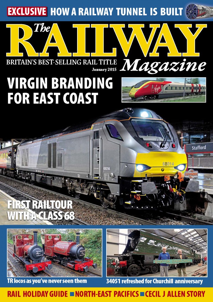 Portada de la revista The Railway Magazine de Enero 2015
