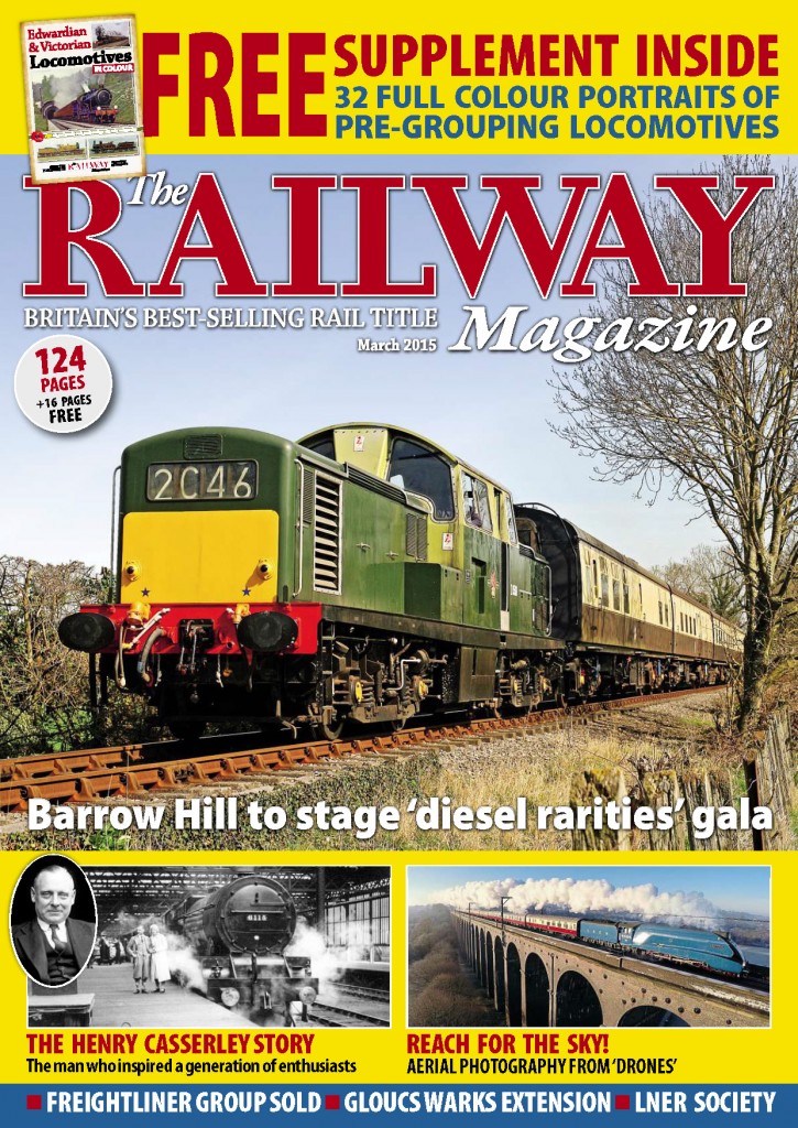Portada de la revista The Railway Magazine de Marzo 2015