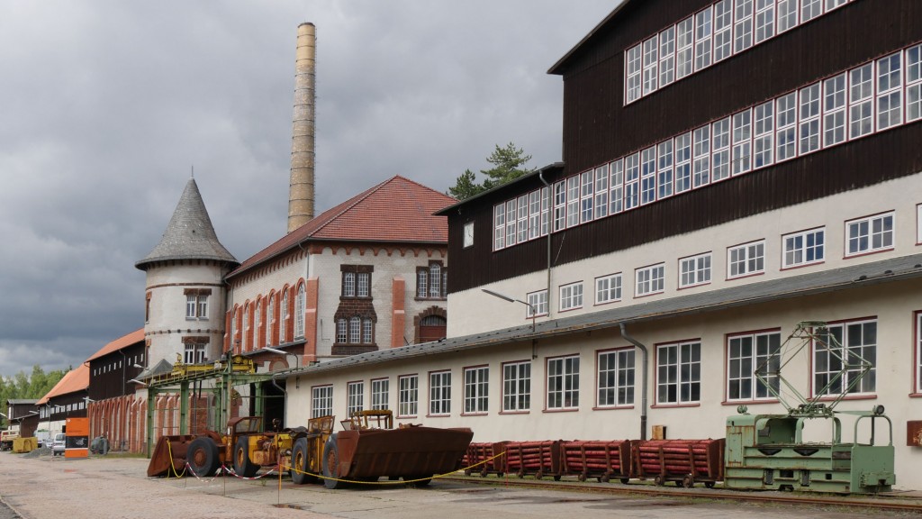 Instalaciones exteriores de el Museo Minero de las Minas de Rammelsberg. Goslar Alemania 2014