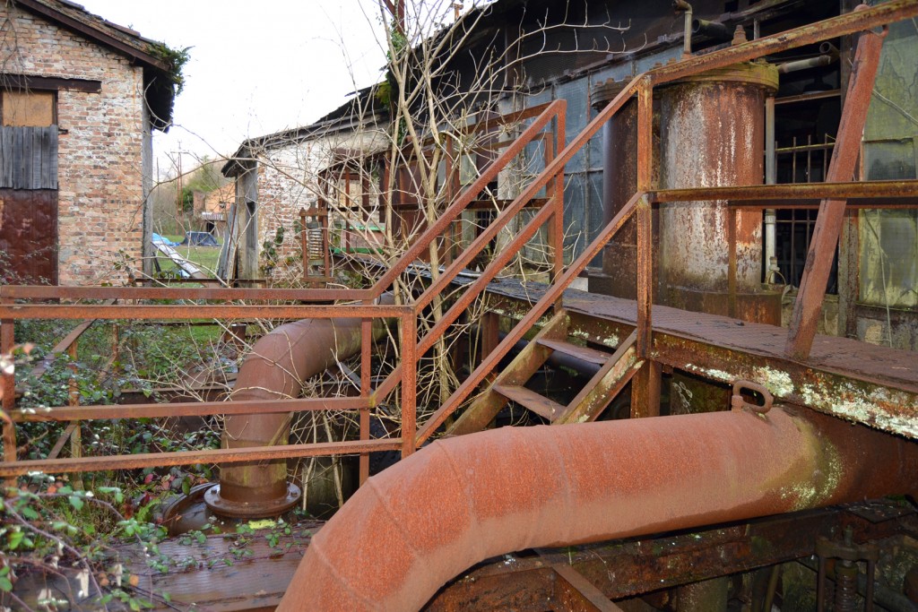 Instalaciones de la casa de máquinas de la mina Mª Luisa. Valle de Les Cubes. Langreo. Asturias 2013
