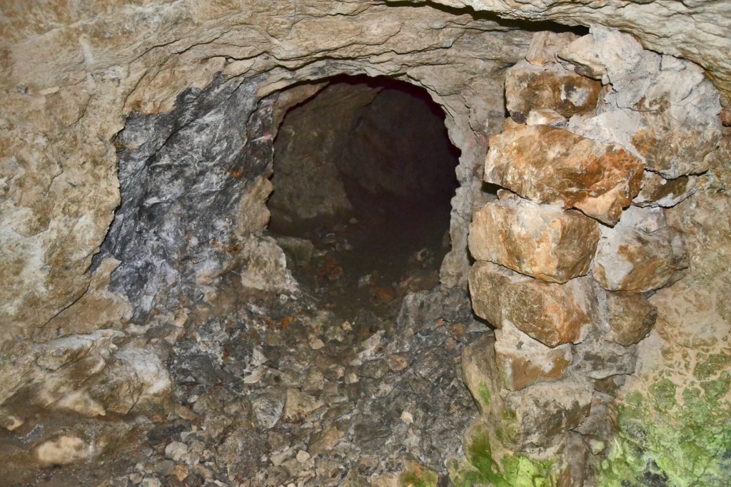 Entrada a una de las galerías de Mina Delfina. Ortiguero.  Cabrales. Asturias 2015