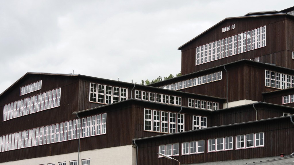 Instalaciones exteriores del Museo Minero de las Minas de Rammelsberg. Goslar Alemania 2014