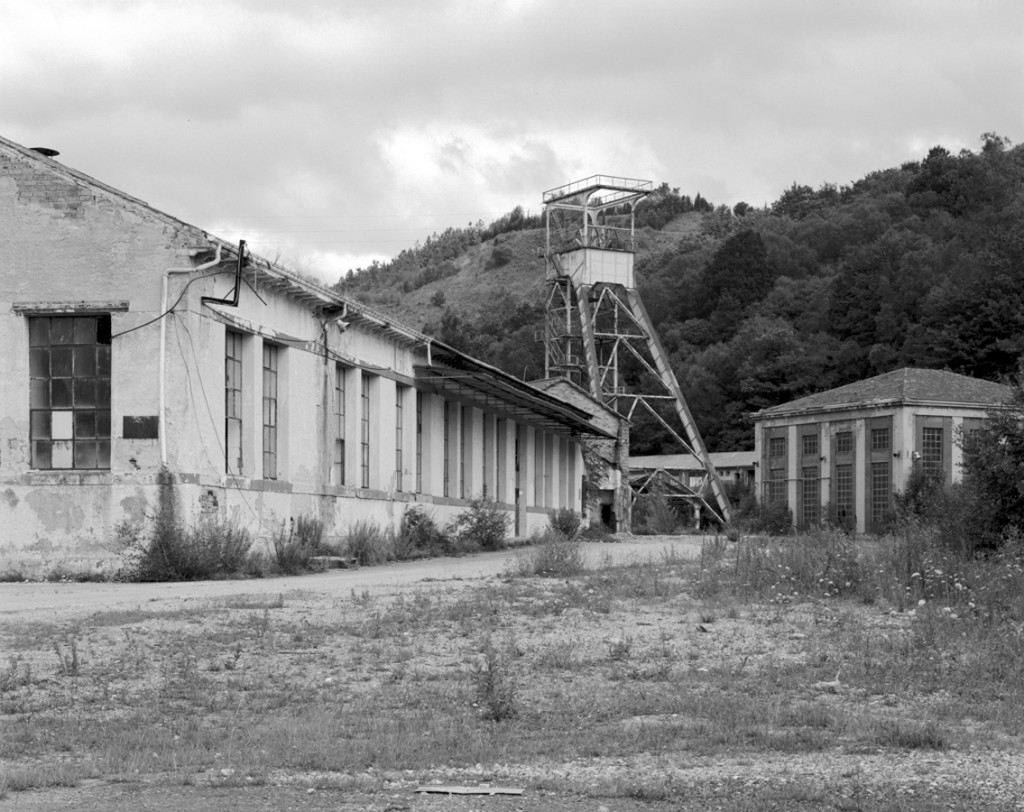 Vista exterior de las instalaciones del Pozo Pumarabule. Carbayin. Siero. Asturias 2014