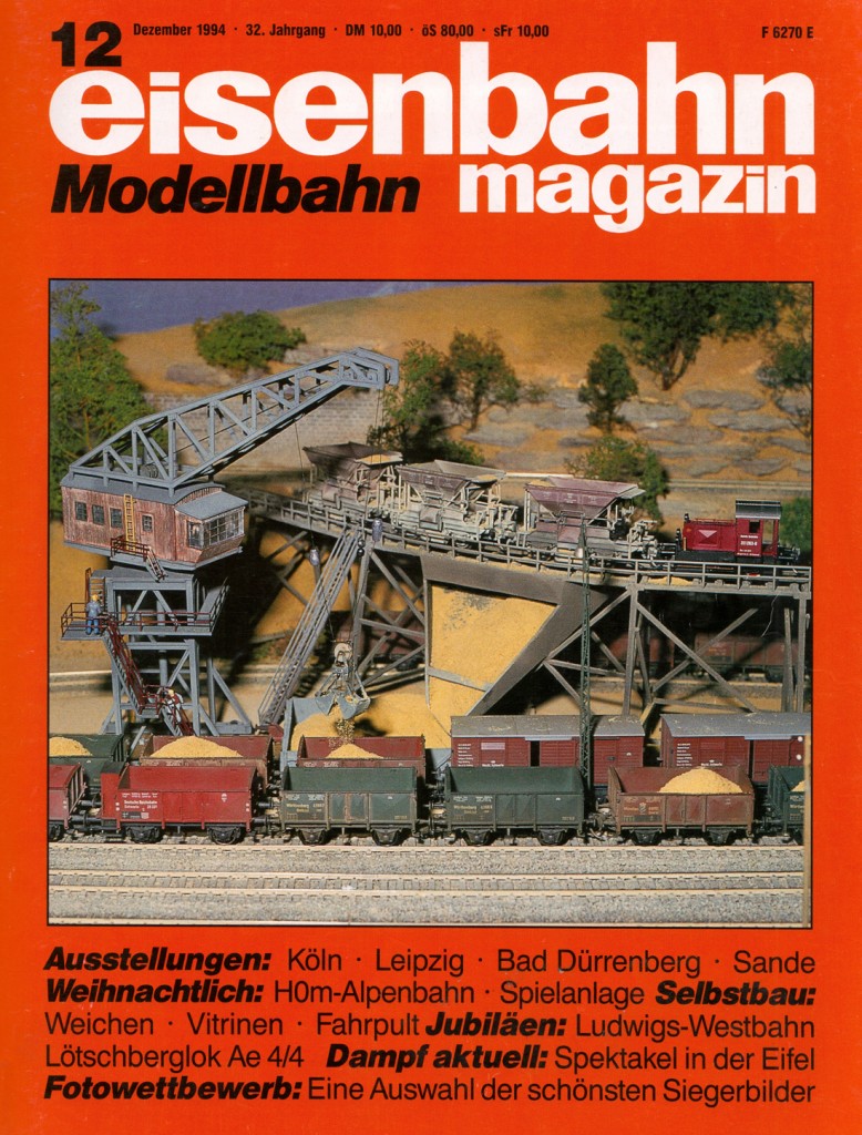 Portada de la revista Eisenbahn Magazin. Diciembre 1994