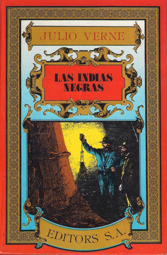 Portada del libro Indias Negras, de Julio Verne. Edición española de 1985