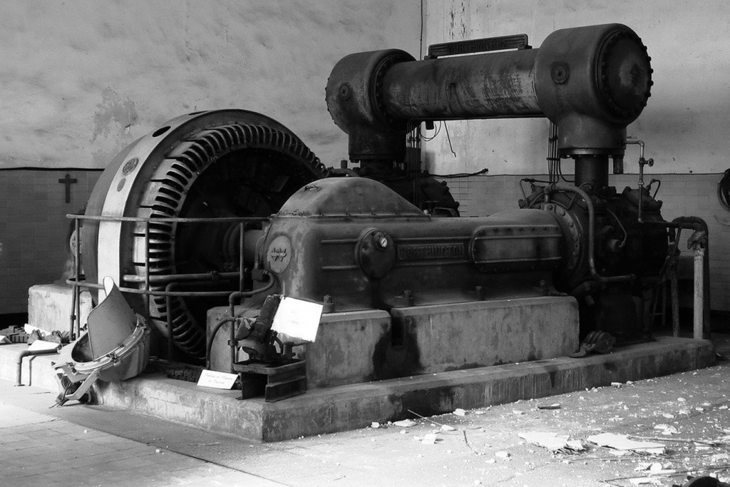 Compresor Worthington. Pozo Julia. Antracitas de Fabero. León. Año 2005