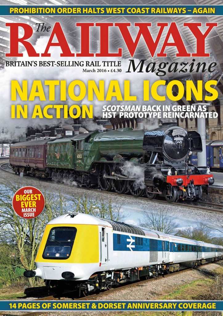 Portada de la revista The Railway Magazine de Marzo 2016