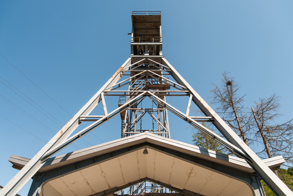 Castillete del pozo Venturo. La Hueria de Carrocera. S.M.R.A. Asturias 2014