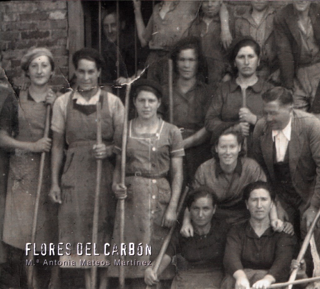 Portada del libro, Flores del Carbón, de Mª Antonia Mateos Martinez. 2006