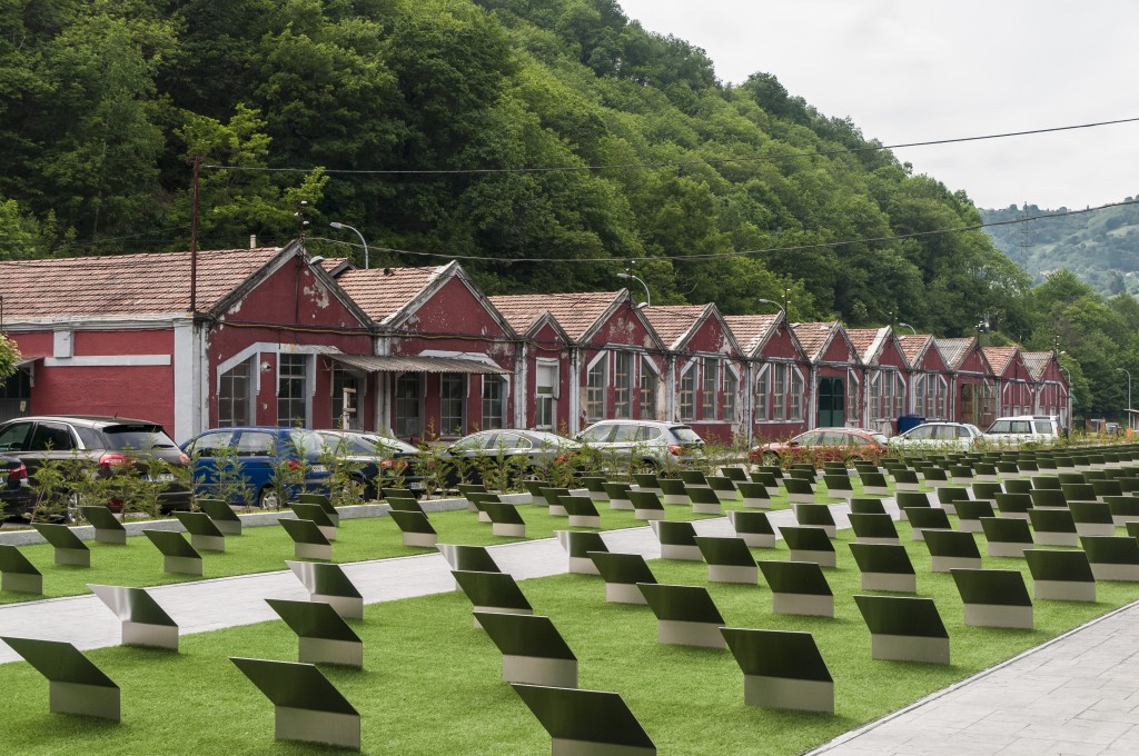 Almacenes y botiquín del pozo Sotón. S.M.R.A. Asturias. 2016