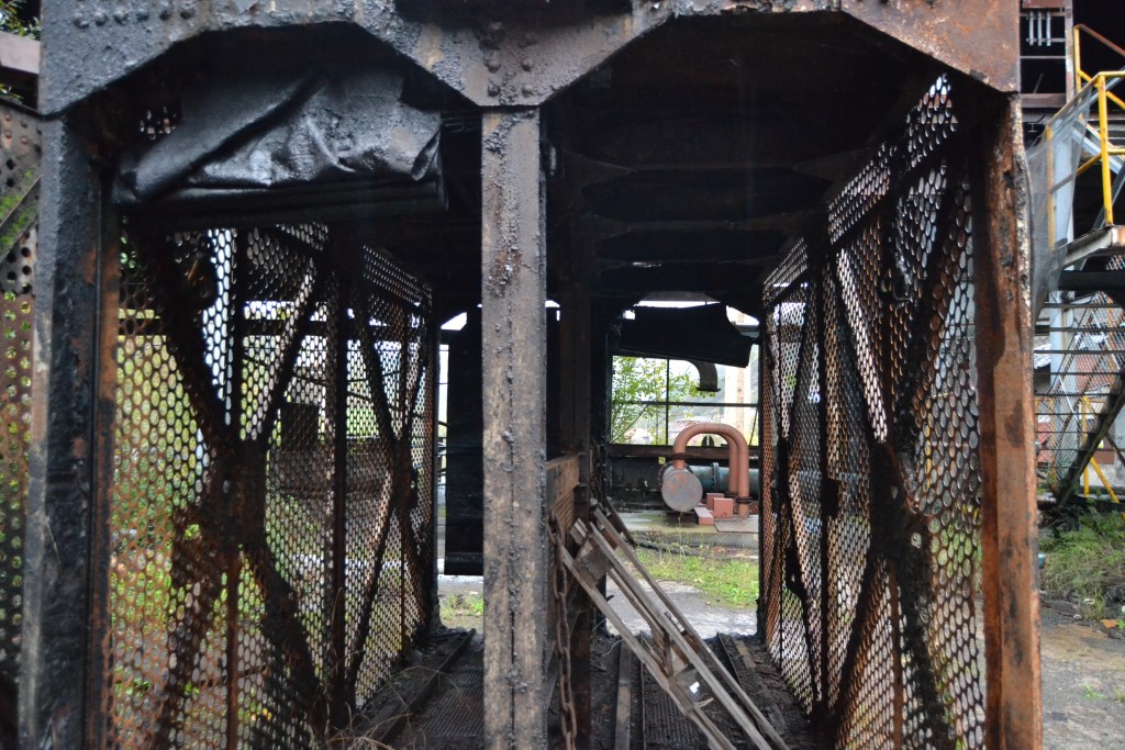 Minas de Figaredo. Jaula de repuesto. Pozo San Inocencio. Cortina. Turón. Asturias. 2013
