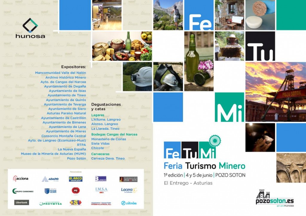 Programa de la 1ª Feria de Turismo Minero (FETUMI). Pozo Sotón. El Entrego. Asturias 2016