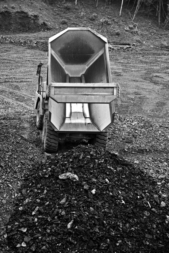 Desmonte de la escombrera de Minas de Figaredo. Mieres. Asturias 2016