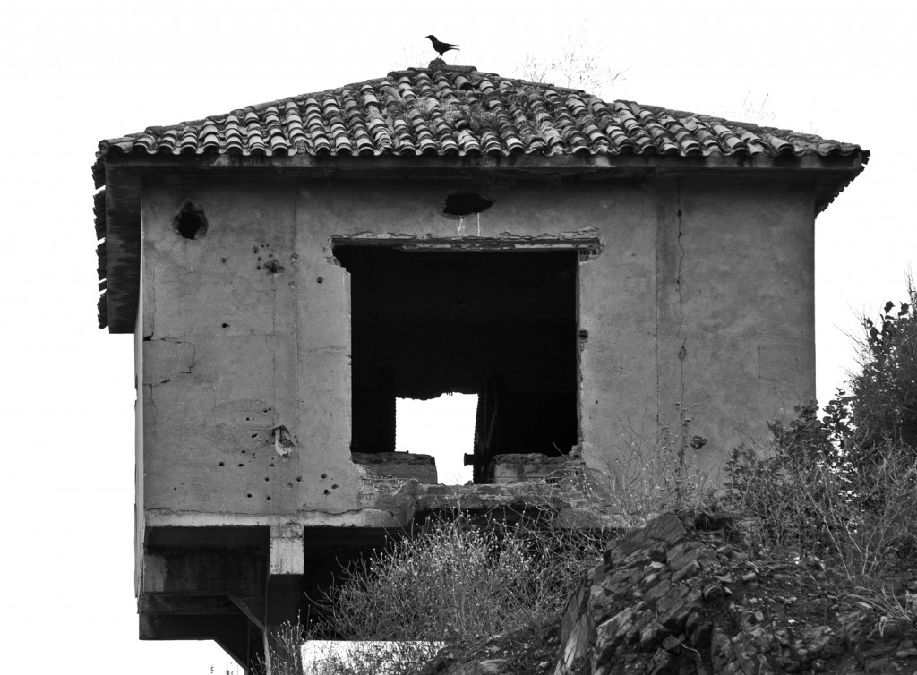 Restos del antiguo castillete del Plano Inclinado Sarabia. Minas de Figaredo. Mieres. Asturias 2016