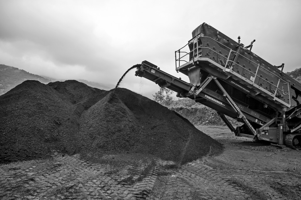 Desmonte de la escombrera de Minas de Figaredo. Mieres. Asturias 2016