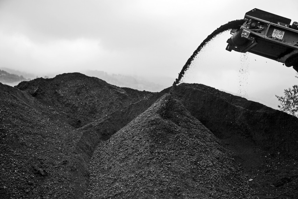 Desmonte de la escombrera de Minas de Figaredo. Mieres. Asturias 2016