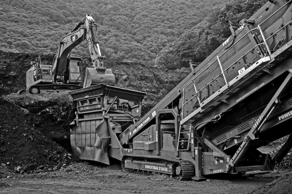 Desmonte de la escombrera de Minas de Figaredo. Mieres. Asturias 2016