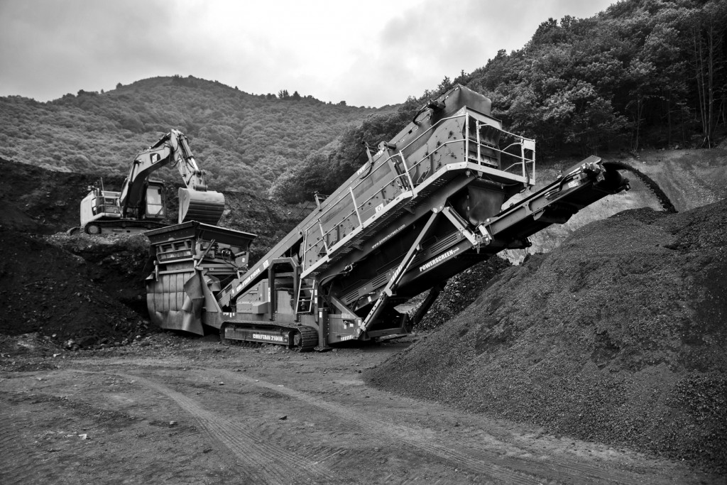 Desmonte de la escombrera de Minas de Figaredo. Mieres. Asturias 2016
