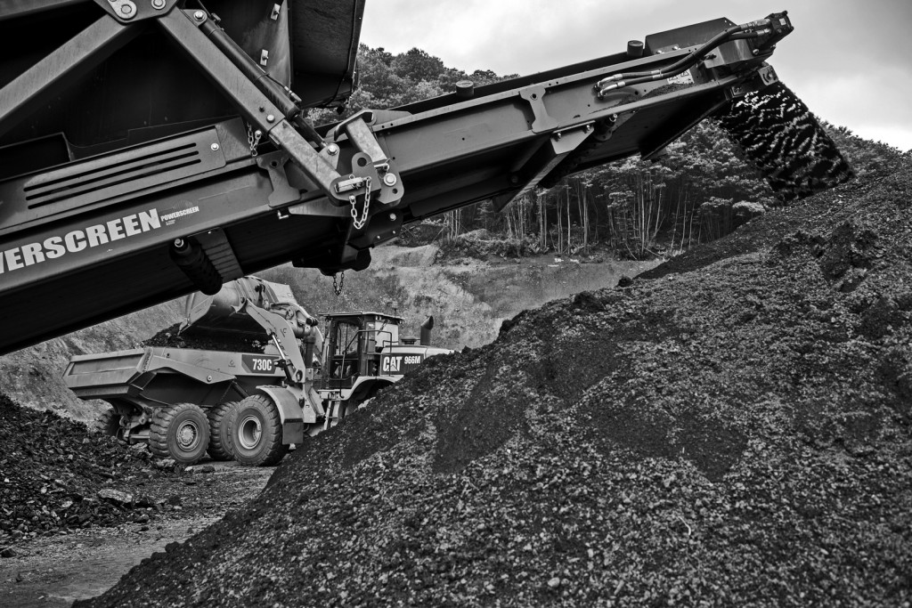 Desmonte de la escombrera de Minas de Figaredo. Mieres. Asturias 2016