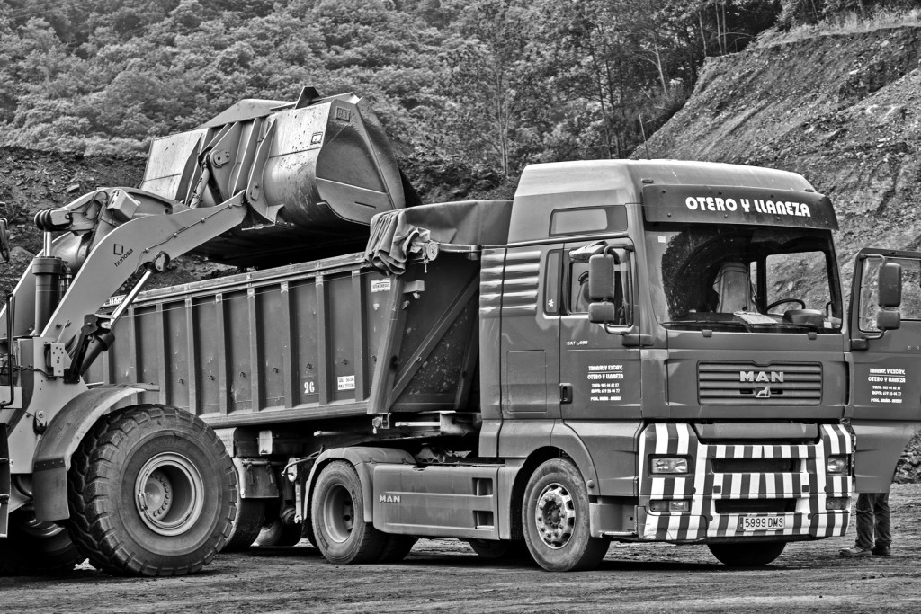 Desmonte de la escombrera de Minas de Figaredo. Mieres. Asturias 2016