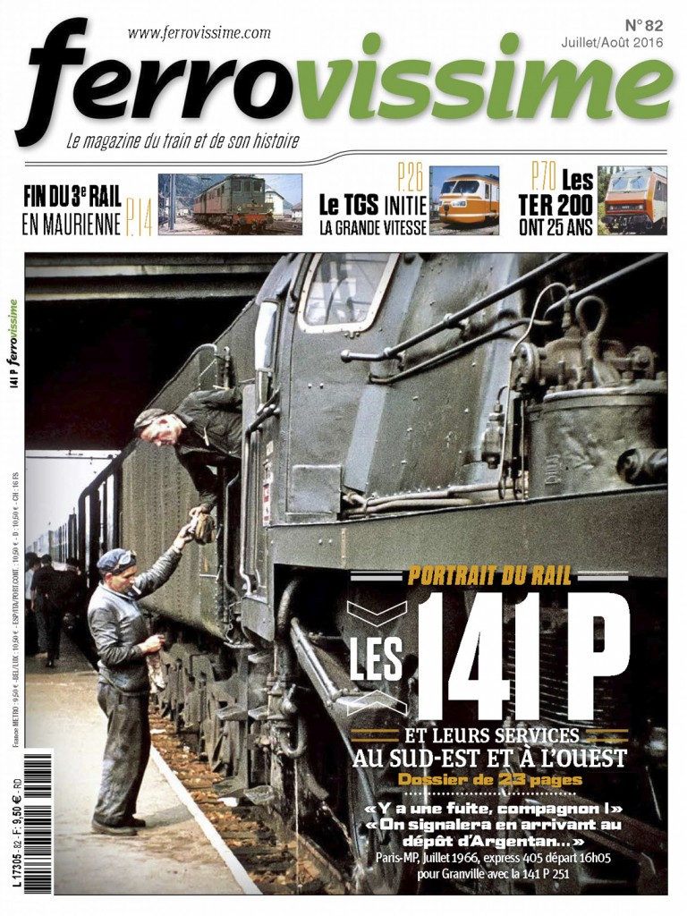 Portada de la revista Ferrovissime. Nº 82. Julio/Agosto 2016