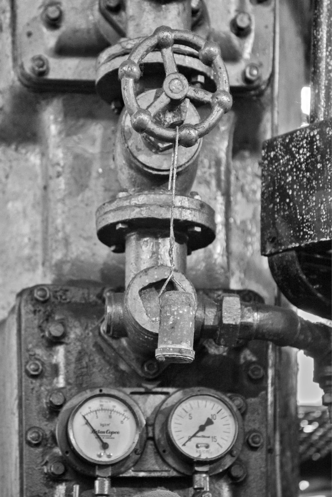 Detalle de la sala de Maquinas del Pozo Soton. S.M.R.A. Asturias 2015