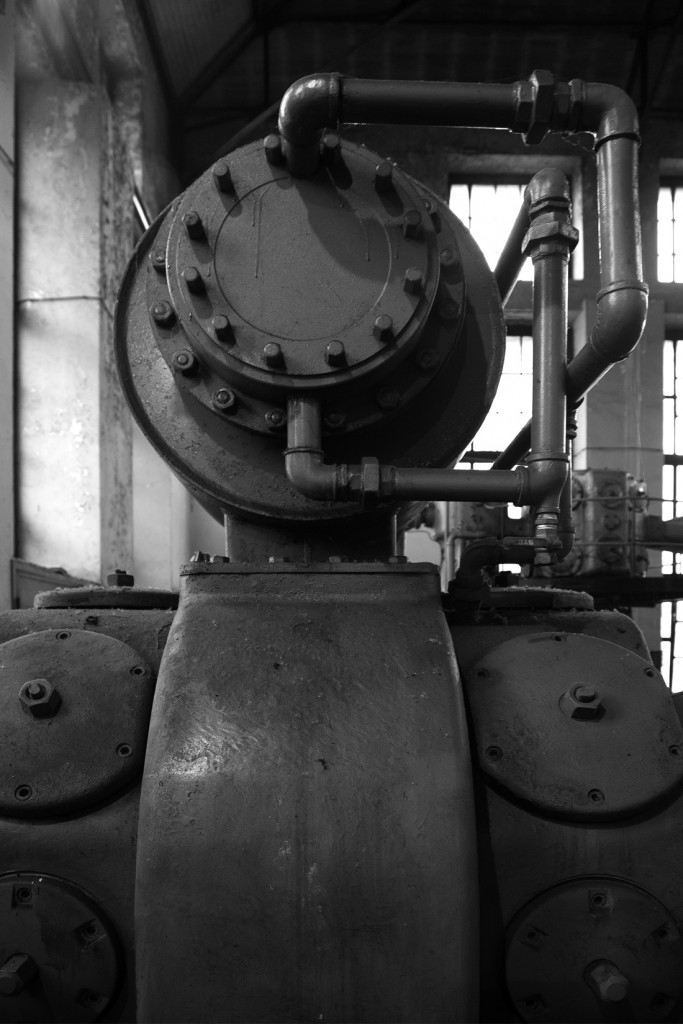 Detalle de la sala de Maquinas del Pozo Soton. S.M.R.A. Asturias 2015