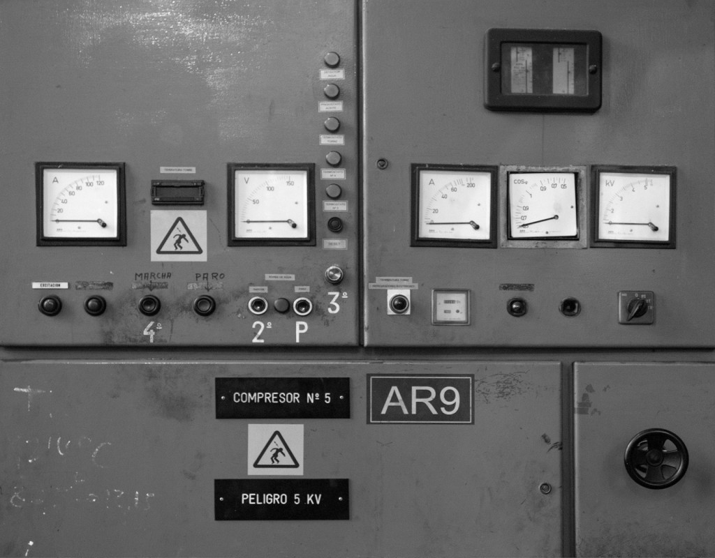 Detalle de la sala de Maquinas del Pozo Soton. S.M.R.A. Asturias 2015