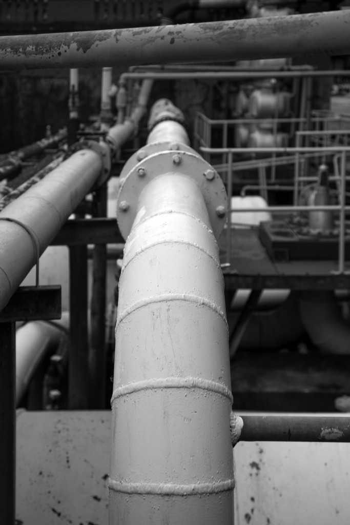 Detalle exterior de la sala de Maquinas del Pozo Soton. S.M.R.A. Asturias 2015