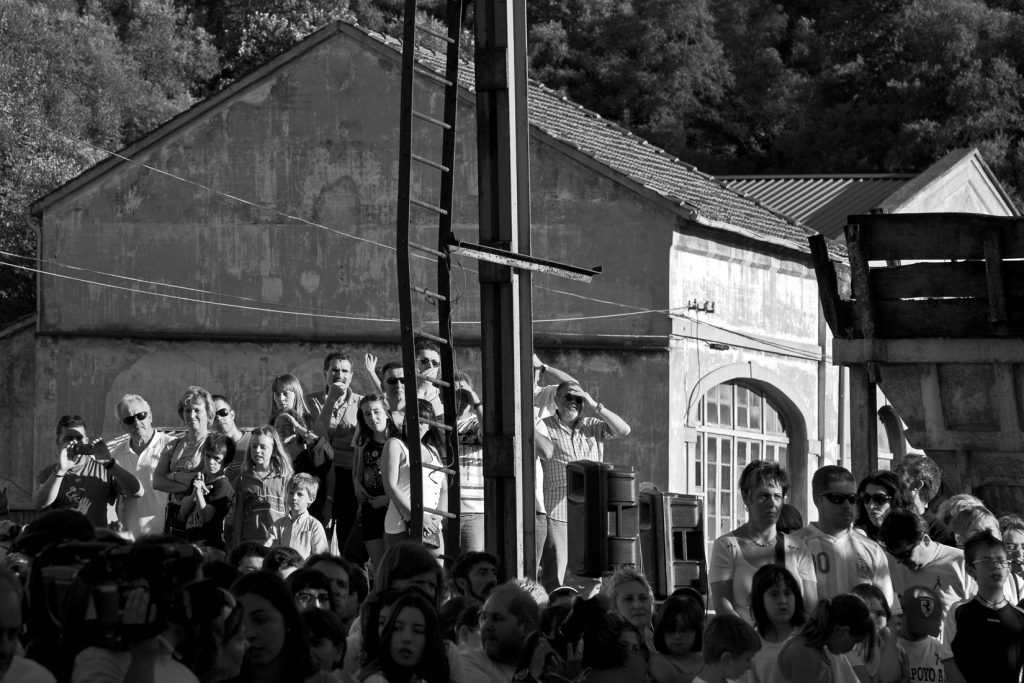 Salida de los mineros encerrados en el Pozo  Candin durante 50 días. Langreo. Asturias, 16 de Julio de 2012.