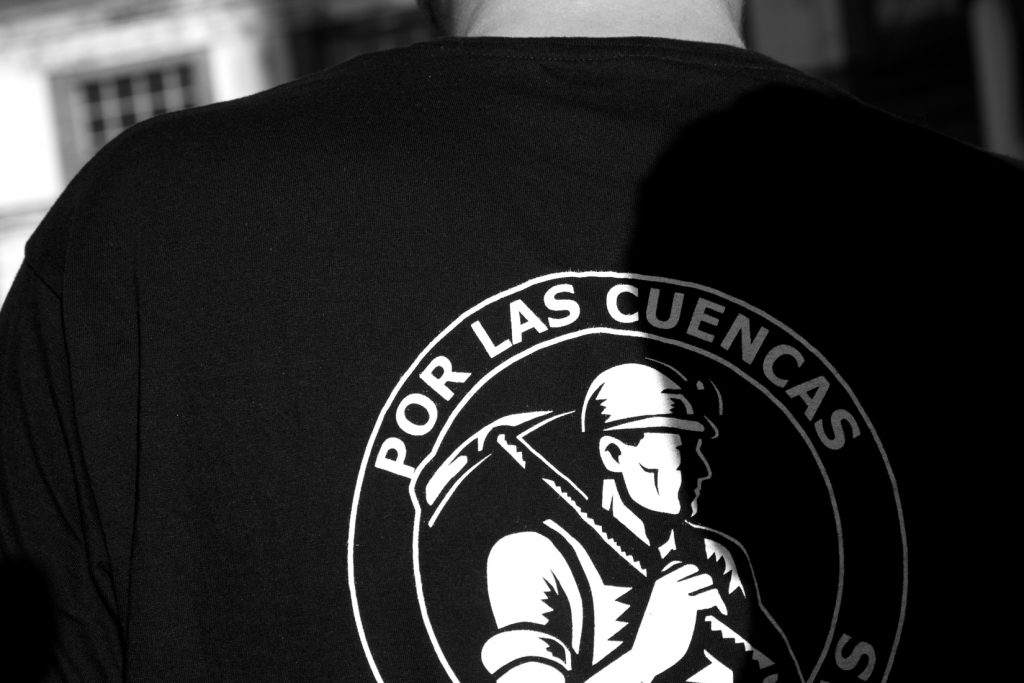 Camiseta en defensa de las cuencas mineras. Asturias 2012
