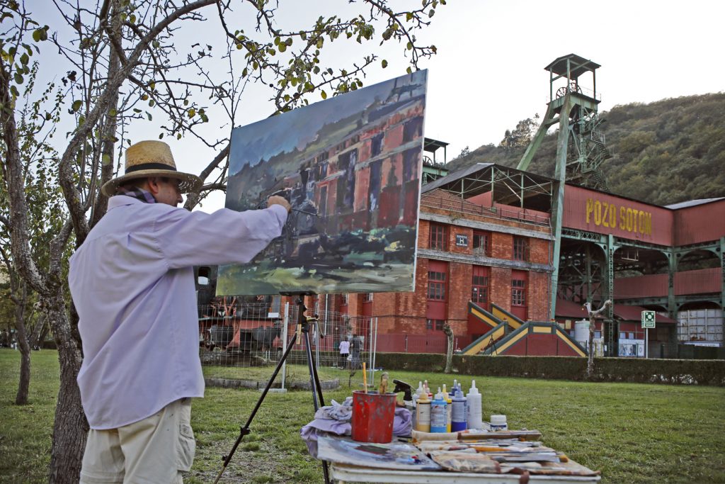 I Certamen de pintura rápida del Pozo Soton. San Martín del Rey Aurelio. Asturias 2016