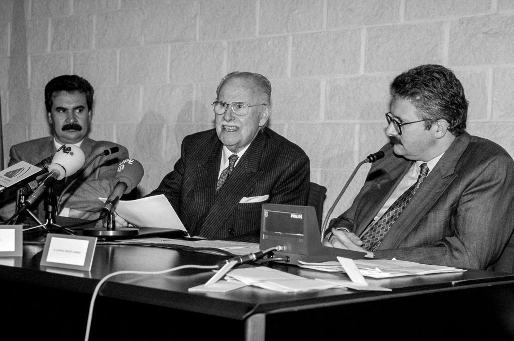 Discurso de autoridades el dia de la inauguración del Museo de La Minería y la Industria de Asturias. El Entrego. San Martín del Rey Aurelio. Abril 1994