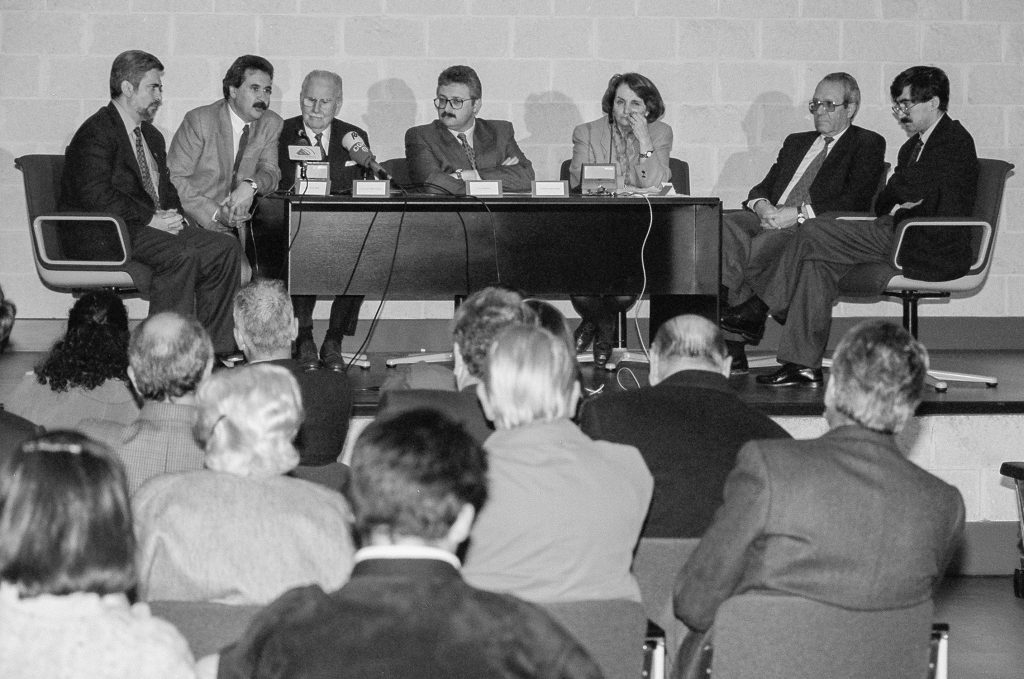 Discurso de autoridades el dia de la inauguración del Museo de La Minería y la Industria de Asturias. El Entrego. San Martín del Rey Aurelio. Abril 1994