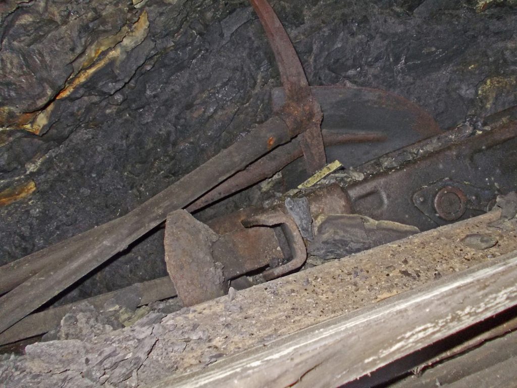 Interior de la Bocamina de el Pozo Calderón, de la Minero Siderúrgica de Ponferrada, Villager de Laciana. Villablino. León 2016