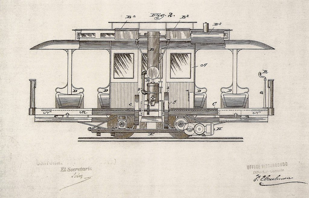 Patente nº 13.361, de la compañía estadounidense The Patton Motor Co. Año 1892