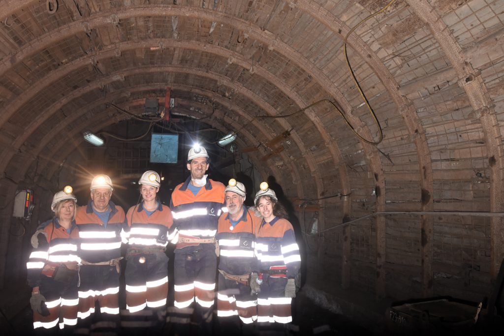 Visita al Pozo Soton del Presidente de la Federación Española de Baloncesto, Jorge Garbajosa. S.M.R.A. Asturias 2017