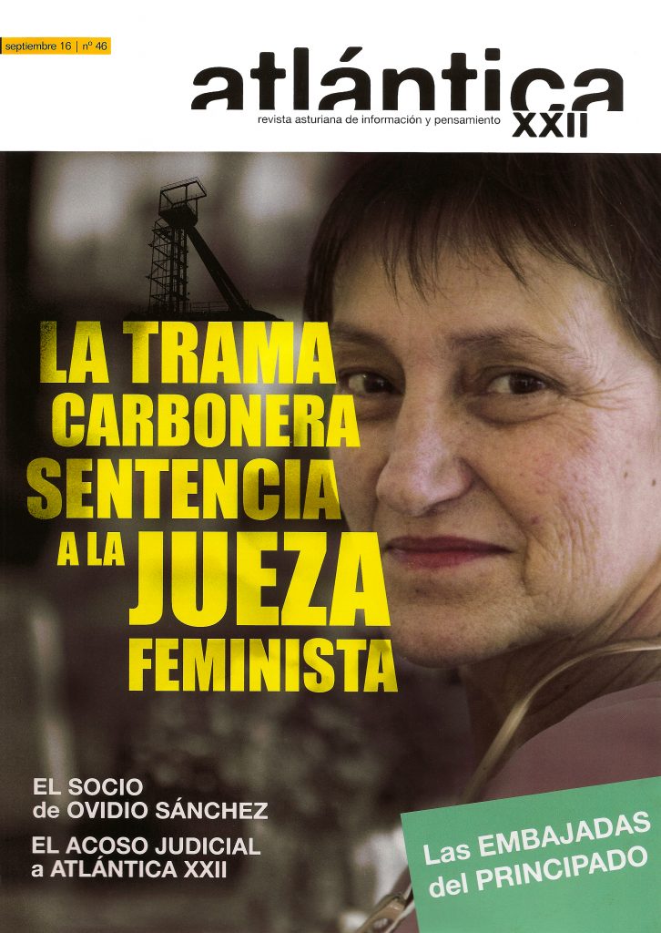 Portada de la revista Atlántica XXII. Nº46. Septiembre de 2016. Oviedo, Asturias.