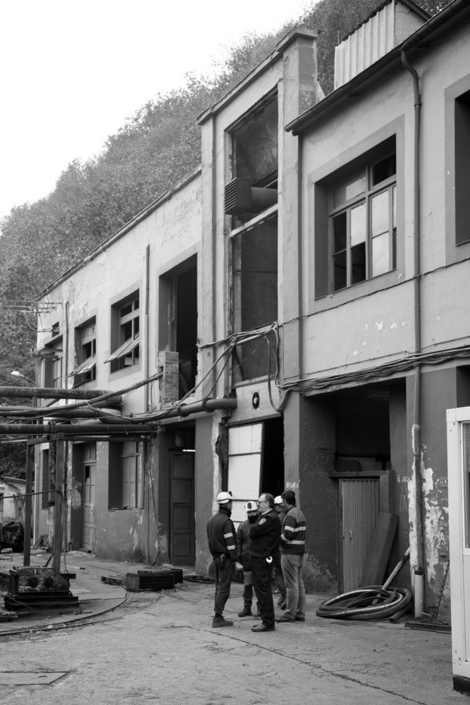 Vista exterior del Pozo Carrio. Laviana. Asturias 2016