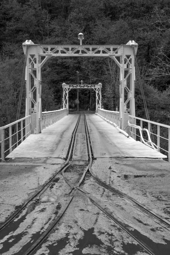 Puente de Rimoria, restaurado, en las instalaciones del Pozo Carrio. Laviana. Asturias 2016