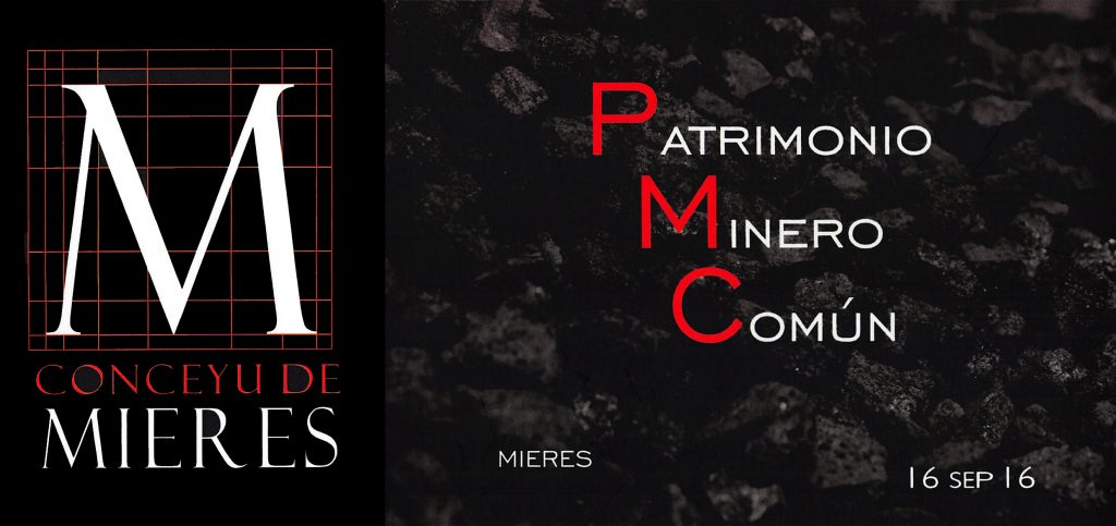 Folleto del encuentro Patrimonio Minero Común, celebrado en Mieres (Asturias) el 16 de septiembre de 2016
