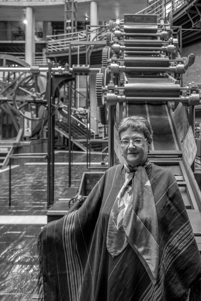 Margaret Faull, Presidenta de la red de Museos Mineros Europeos, en el Museo de La Minería y la Industria de Asturias. El Entrego. San Martín del Rey Aurelio. Asturias 2016