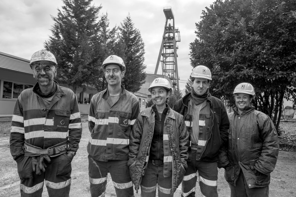Trabajadores del Pozo Carrio. Laviana. Asturias 2016