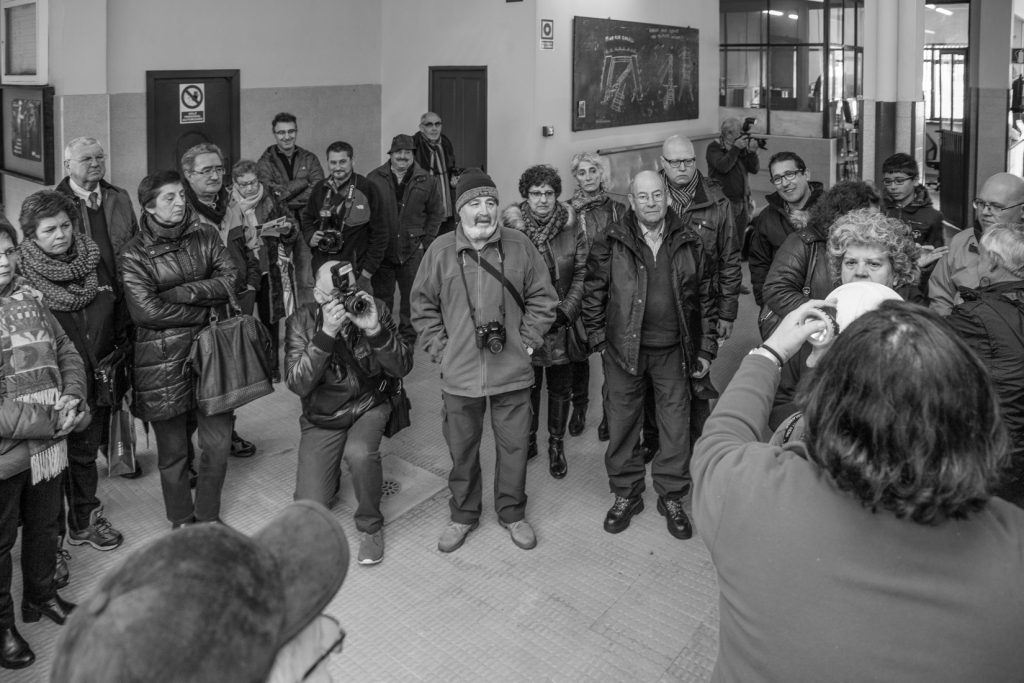 Visita de antiguos trabajadores mineros de la Cuenca de Sabero al Memorial del Pozo Sotón. S.M.R.A. Asturias. 2017