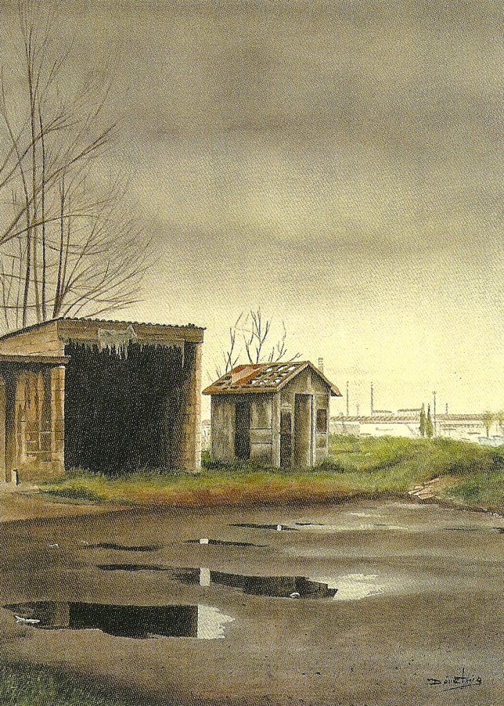 Cuadro “Desindustrialización”, de Demetrio Reigada Méndez. Asturias. 2002.